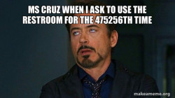 Tony Stark Eye Roll