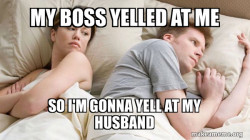 Couple thinking in bed