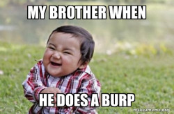 Evil, scheming toddler