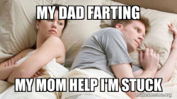 Couple thinking in bed