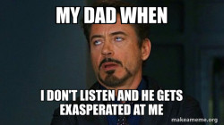 Tony Stark Eye Roll