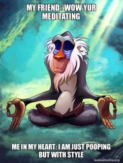 Rafiki Meditating - Lion King