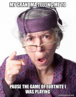 Disapproving Grandma