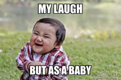 Evil, scheming toddler