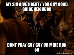 Fuck me right. Alternative Seth from Superbad meme