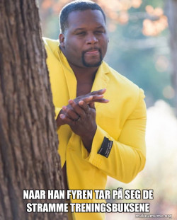 Anthony Adams in Yellow Suit Rubbing Hands