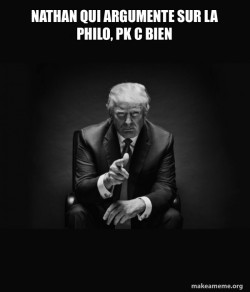 Trump Sitting In Chair - I Am In Their Way