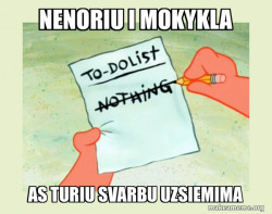 To Do List - Nothing