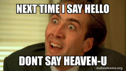 Sarcastic Nicholas Cage