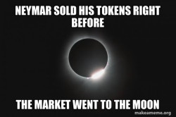 Neymar sold tokens before the pump