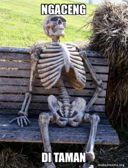 Waiting Skeleton