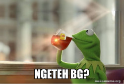 Kermit Drinking Tea
