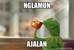 Kermit Drinking Tea