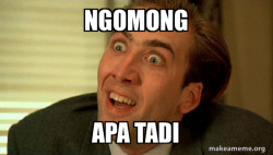 Sarcastic Nicholas Cage