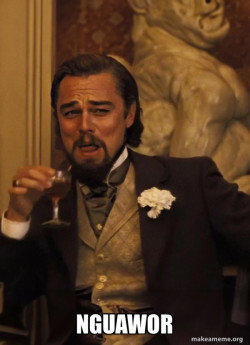Leonardo DiCaprio Laughing Django