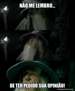 Confused Gandalf