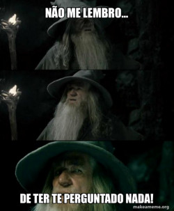 Confused Gandalf