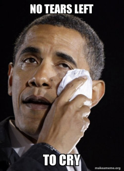 Crying Obama