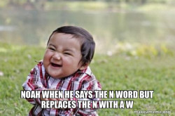 Evil, scheming toddler