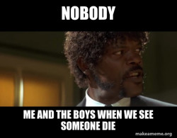 Samuel L Jackson from Pulp Fiction