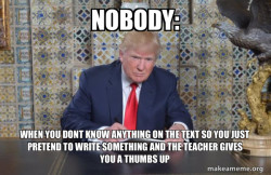 Donald Trump Writing Speech