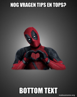 Deadpool Heart Hands
