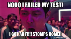 I failed my test