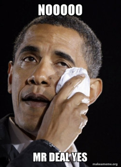 Crying Obama