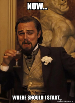 Leonardo DiCaprio Laughing Django