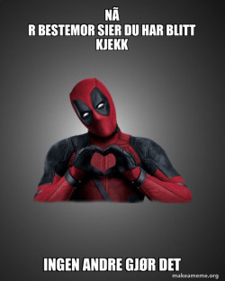 Deadpool Heart Hands