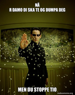 Neo Stopping Bullets