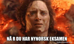 Frodo it's over it's done