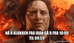 Frodo it's over it's done