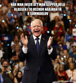 Happy Tim Walz