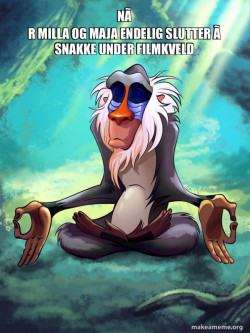 Rafiki Meditating - Lion King