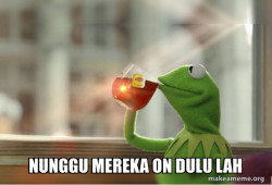 Kermit Drinking Tea