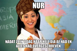 Scumbag Teacher