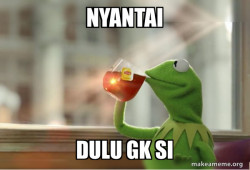 Kermit Drinking Tea