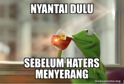 Kermit Drinking Tea