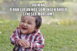Evil, scheming toddler