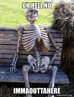 Waiting Skeleton
