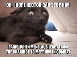 Paris, the coward