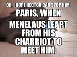 Paris, the coward