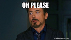 Tony Stark Eye Roll