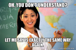 Unhelpful High School Teacher