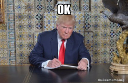 Donald Trump Writing Speech