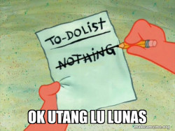 Ok UTANG LU LUNAS