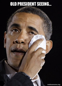 Crying Obama