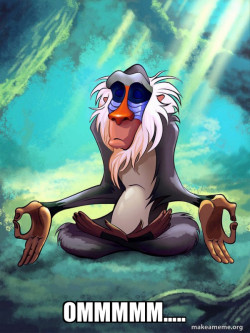 Rafiki Meditating - Lion King