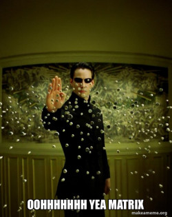 Neo Stopping Bullets